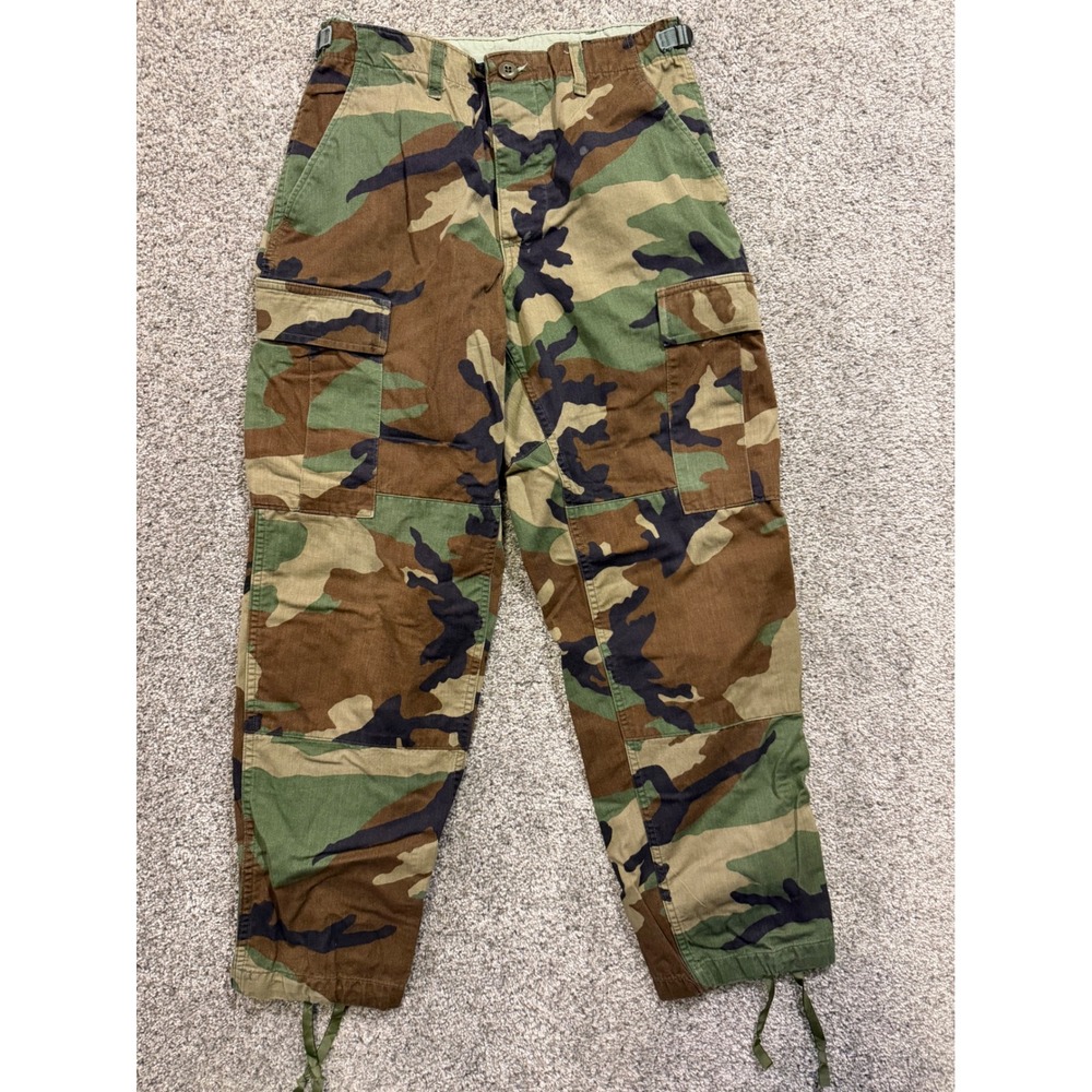 Propper Cargo Pants Men Small Short Green Woodland Camo Combat Trousers Military